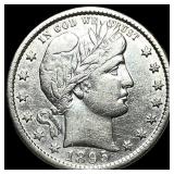 1895-S Silver Barber Quarter CLOSELY UNCIRCULATED