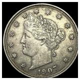 1907 Liberty Head Nickel CLOSELY UNCIRCULATED