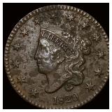 1829 Coronet Head Large Cent LIGHTLY CIRCULATED