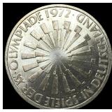 1972F West Germany SIlver 10 Mark .3114oz ASW