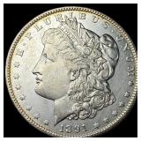 1891 Silver Morgan Dollar CHOICE AU