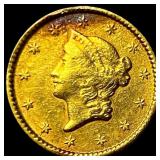 1853 Gold $1 Type 1 NEARLY UNCIRCULATED