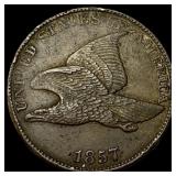 1857 Copper-Nickel Flying Eagle Cent CHOICE AU