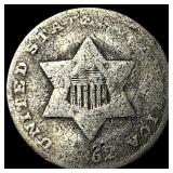 1852 Silver Three-Cent Piece NICELY CIRCULATED