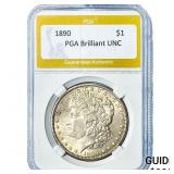 1890 Morgan Silver Dollar PGA Brilliant UNC