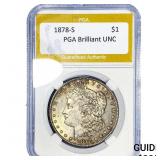 1878-S Morgan Silver Dollar PGA Brilliant UNC