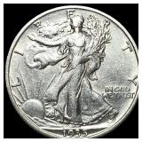 1935-S Silver Half Dollar Walking Liberty UNCIRCUL