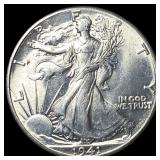1941 Silver Walking Liberty Half Dollar  UNCIRCUL