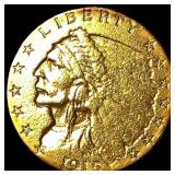 1915 Indian Head Gold $2.5 Quarter Eagle  CLOSELY