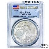2006 Silver Eagle PCGS MS69