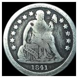 1841-O Silver Seated Liberty Dime NICELY  CIRCULA