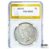 1923-D Silver Peace Dollar PGA MS63