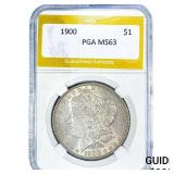 1900 Morgan Silver Dollar PGA MS63