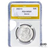 1923-S Monroe Half Dollar PGA MS64