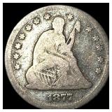 1877 Seated Liberty Quarter NICELY CIRCULATED