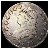 1818 Capped Bust Silver Quarter LIGHTLY  CIRCULAT