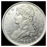 1838 Silver Half Dollar (Capped Bust) NEARLY UNCIR