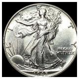 1945 Silver Half Dollar (Walking Liberty) GEM BU