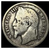1867 France Silver 1 Franc