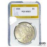 1926 Silver Peace Dollar PGA MS63