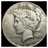 1934 Silver Peace Dollar LIGHTLY CIRCULATED