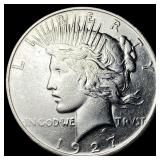 1927 Silver Peace Dollar CLOSELY UNCIRCULATED
