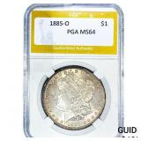1885-O Morgan Silver Dollar PGA MS64