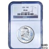 1951 Franklin Half Dollar NGC PF65