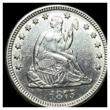 1875 Seated Liberty Quarter UNCIRCULATED