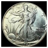 1942 Walking Liberty Half Dollar GEM BU