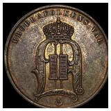 1897 Norway Bronze 5 Ore