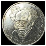 1988D West Germany SIlver 10 Mark .3114oz ASW