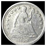 1856 Silver Seated Liberty Dime LIGHTLY  CIRCULAT