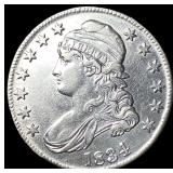 1834 Silver Capped Bust Half Dollar CHOICE AU