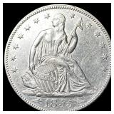 1855 Arrows Seated Liberty Half Dollar  UNCIRCULA