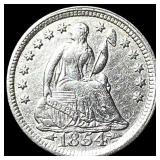 1854 Arrows Seated Liberty Half Dime  UNCIRCULATE