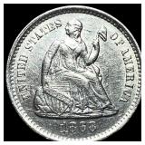 1868-S Silver Half Dime CHOICE AU
