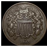 1865 Two-Cent Piece CLOSELY UNCIRCULATED