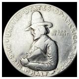 1920 Silver Pilgrim Tercentenary Half Dollar CLOSE