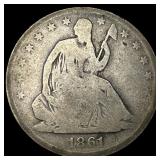 1861-O Silver Half Dollar NICELY CIRCULATED