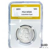 1893 Barber Half Dollar PGA MS66