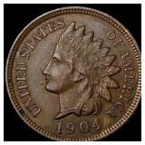 1904 Indian Head Cent CHOICE AU
