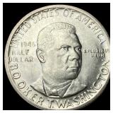 1946 Silver Half Dollar Booker T. Washington CHOIC
