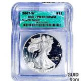 2007-W Silver Eagle ICG PR70 DCAM