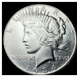 1934-S Peace Silver Dollar CLOSELY  UNCIRCULATED