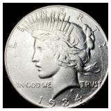 1934 Silver Peace Dollar CHOICE AU