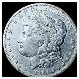 1884-S Silver Morgan Dollar CHOICE AU