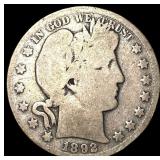 1892-O Silver Barber Half Dollar NICELY CIRCULATED
