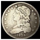 1834 Capped Bust Quarter LIGHTLY CIRCULATED