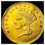 1856 Gold $1 Indian Princess Head HIGH GRADE